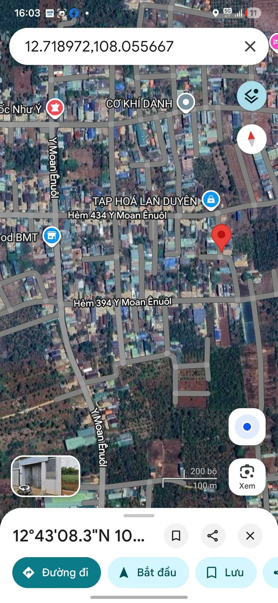 Bán lô đất góc 2 mặt tiền hẻm Y Moan 50m2 giá 1,69 tỷ, Buôn Ma Thuột - Ảnh 1