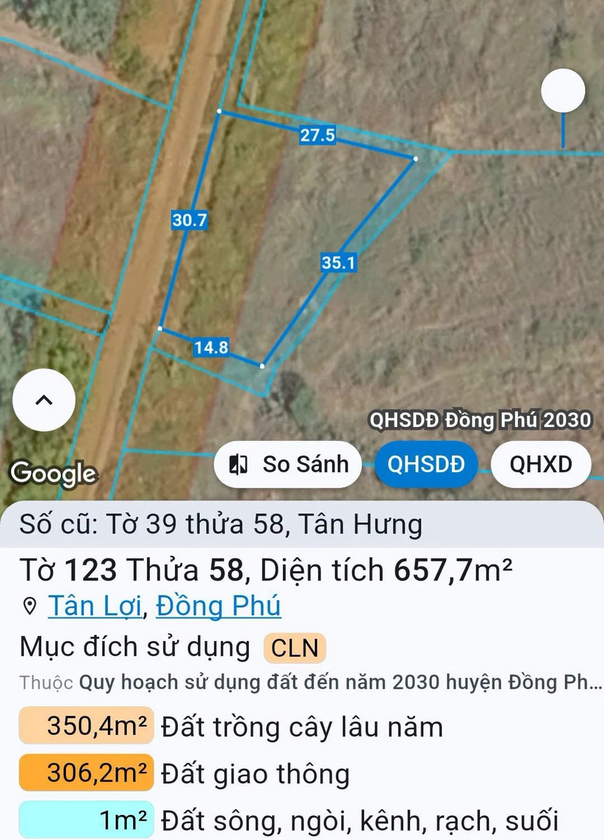 Bán đất mặt tiền 45m tại Tân Hưng, Bình Dương, 790 triệu - Ảnh thu nhỏ 3