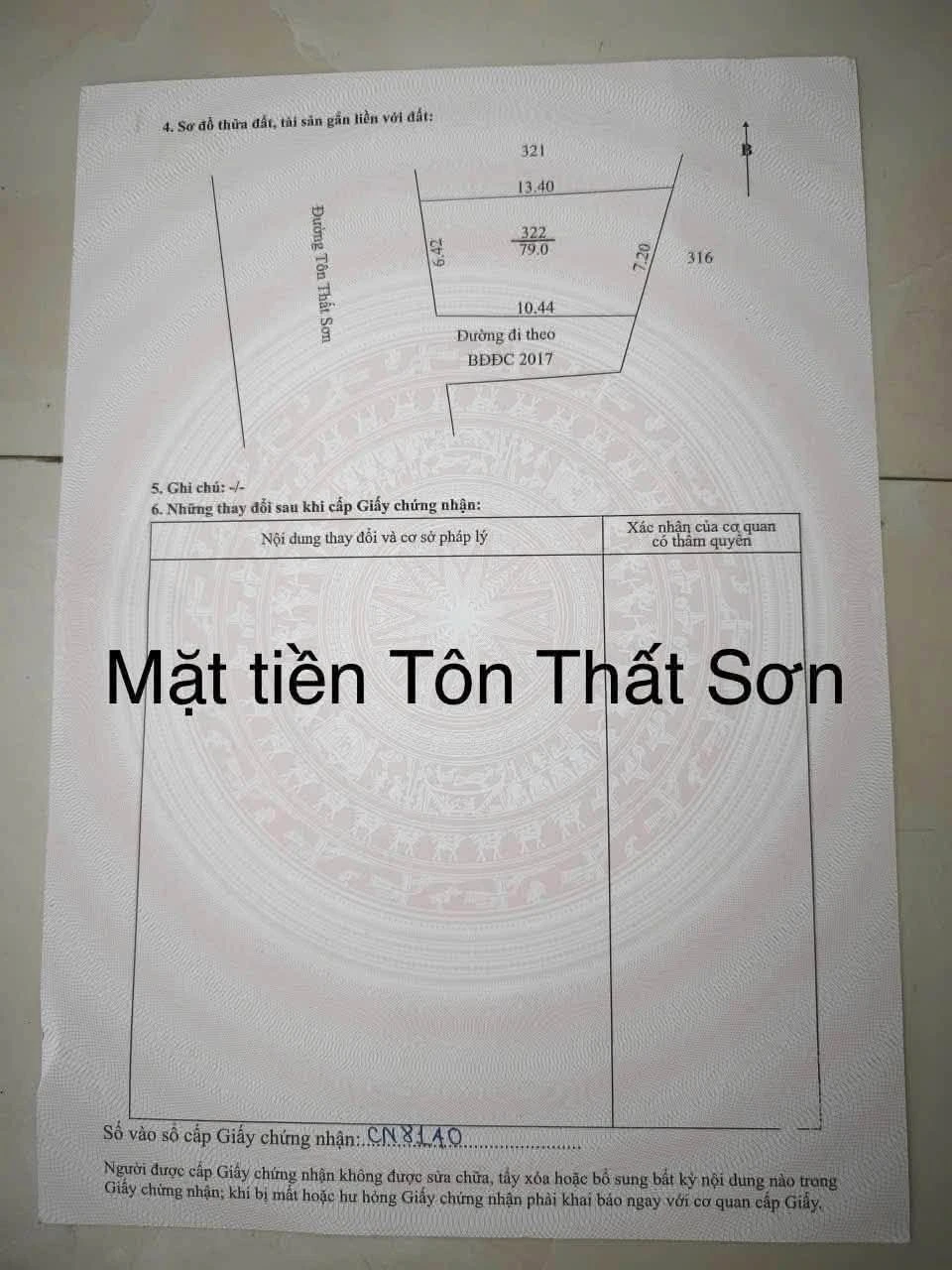 Bán đất mặt tiền Tôn Thất Sơn Nhà Bè 80m² 730 triệu - Ảnh 1