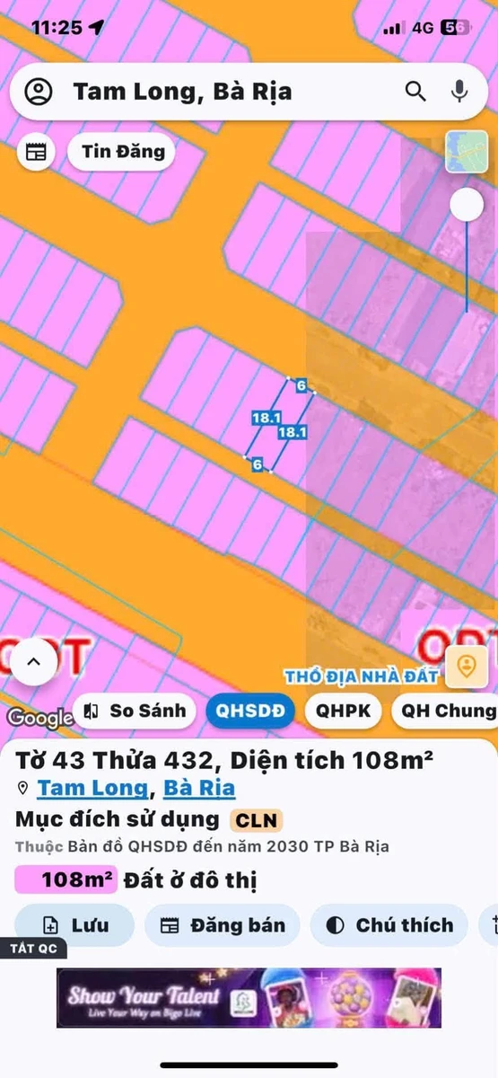 Bán đất Gò Cát 8 Hòa Long 108m² 2,299 tỷ - Ảnh thu nhỏ 2