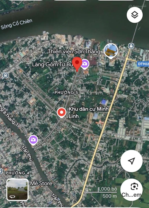 Bán rẻ nền đất mặt tiền đường 20m KDC Minh Linh, Phường 5, TP. Vĩnh Long - DT 125m2 (5x25m) - Ảnh thu nhỏ 4