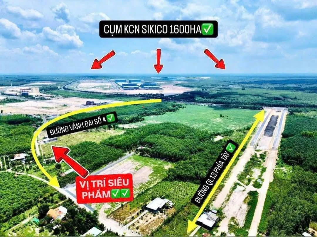 Bán đất KCN Minh Hưng Sikico 1350m² xây kiốt cho thuê - Ảnh thu nhỏ 3