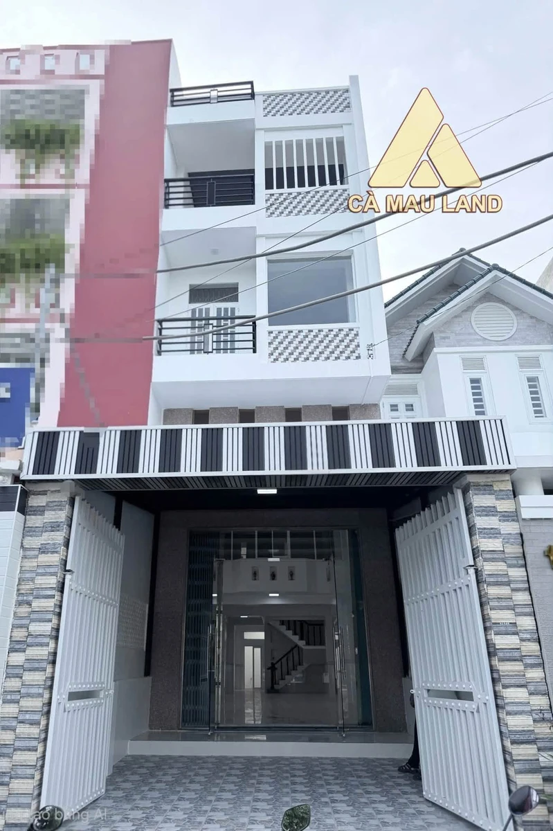 Bán nhà mặt tiền đường Đỗ Thừa Luông, 4,5x26m, 1 trệt 1 lửng 2 lầu, trung tâm TP Cà Mau - Ảnh 1