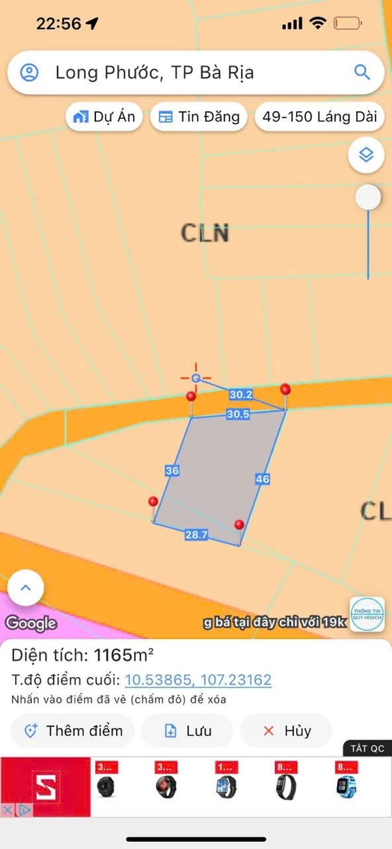 Bán đất 1000m2 Tam Long (Long Phước) 3 tỷ 550 triệu - Ảnh thu nhỏ 5
