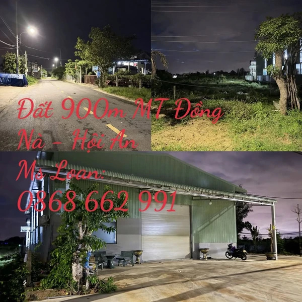 Bán đất nở hậu 900m² Đồng Nà 1, Hội An