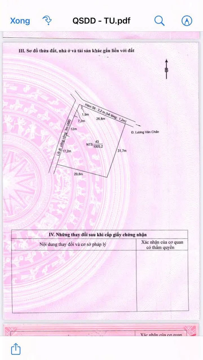 Bán 2.005m2 đất nuôi trồng thủy sản, 2 sổ riêng, hẻm Lương Văn Chấn, Khánh Hậu, Tân An, Long An - Ảnh thu nhỏ 4