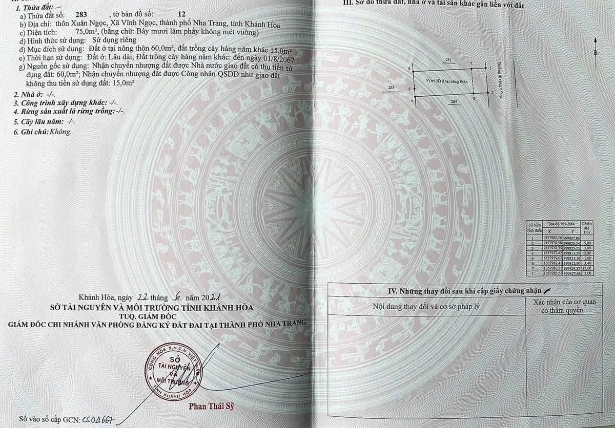 Bán lô đất Hòn Thơm Nha Trang 75m2, 1,69 tỷ - Ảnh thu nhỏ 4