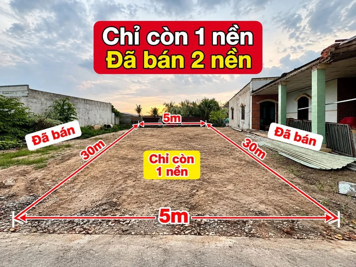 Cần bán lô đất 150m² sổ hồng 1 tỷ 600 triệu - Ảnh 1