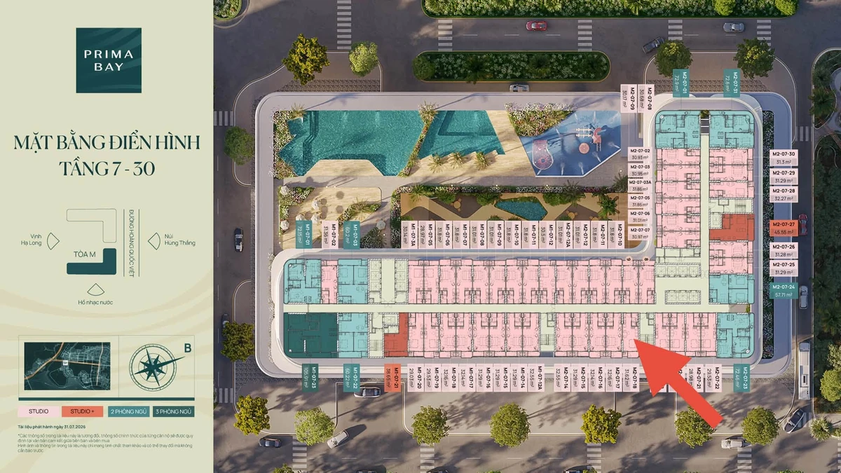 Bán căn studio view nhạc nước Prima Bay Hạ Long 30.4m2 - Ảnh thu nhỏ 2