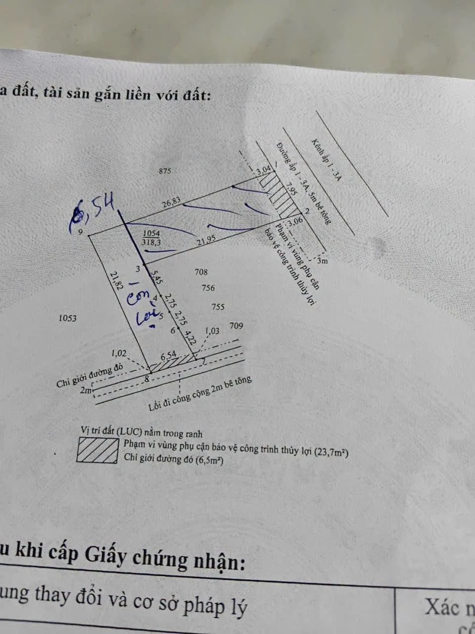 Bán đất mặt tiền Liên Ấp 1-3A, Xã Phước Lợi, Long An 198.75m² - Ảnh 1