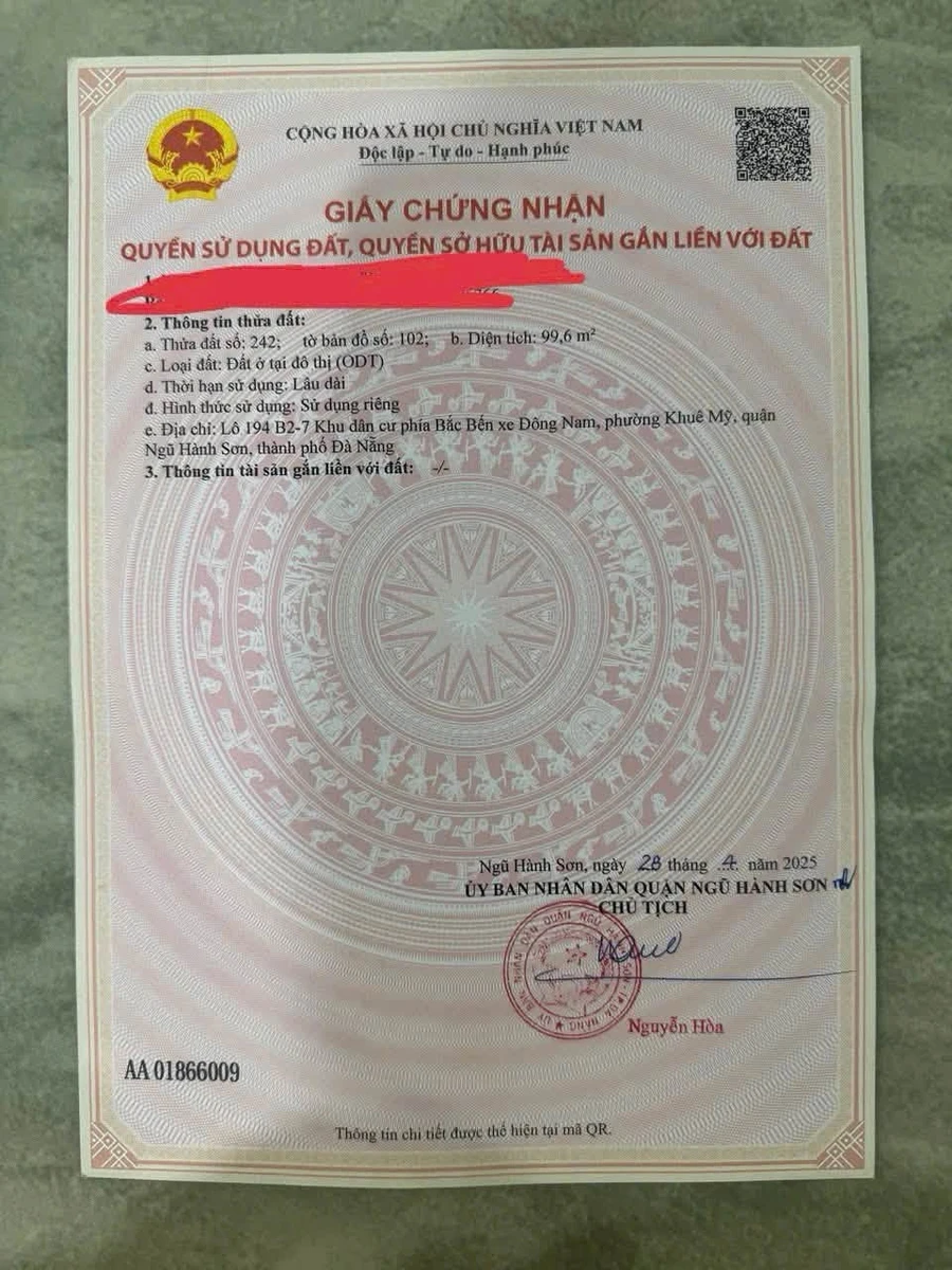 Bán cặp đất mặt tiền Minh Mạng 200m² gần biển Đà Nẵng - Ảnh thu nhỏ 2