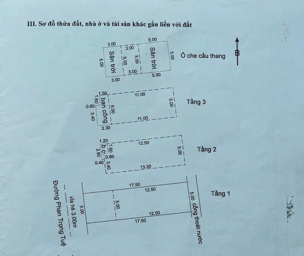 Nhà mặt tiền Phan Trọng Tuệ 5x17.5m, 4 tầng, 87.5m² - Ảnh 1