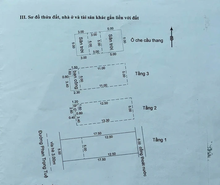 Nhà mặt tiền Phan Trọng Tuệ 5x17.5m, 4 tầng, 87.5m²