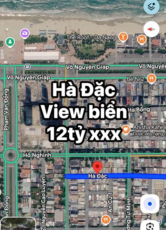 Bán đất mặt phố Hà Đặc 72m2 view biển Đà Nẵng