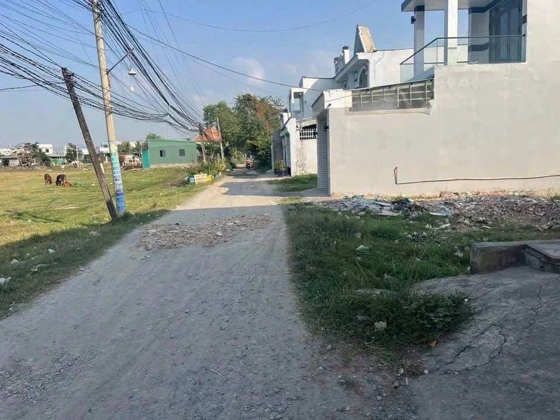Bán đất 516m² full thổ, nở hậu, đường đá xanh 4m tại Thị trấn Đức Hòa, Long An