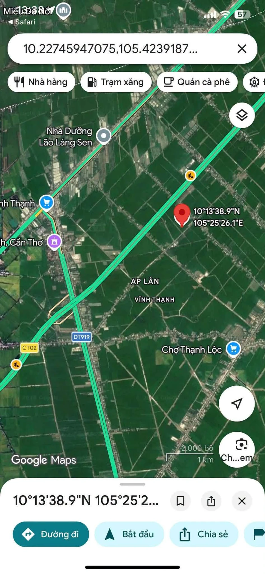Bán 1296m² đất nông nghiệp Thạnh Mỹ, Cần Thơ - Ảnh 1