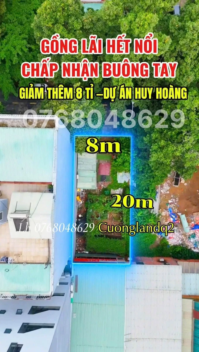 Bán đất 160m2 Huy Hoàng Thạnh Mỹ Lợi Quận 2 - 8 tỷ - Ảnh 1