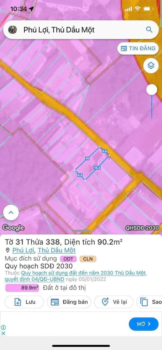 Bán đất nền Phú Lợi 88m² giá 2 tỷ 5 - Ảnh thu nhỏ 2