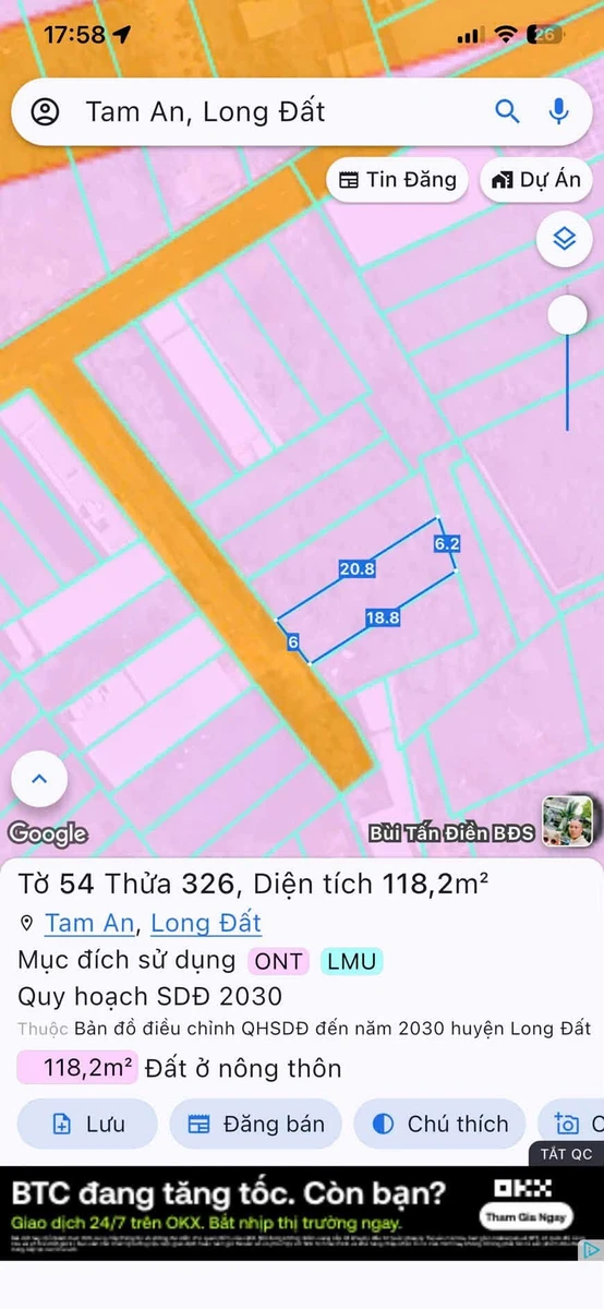 Bán 4 lô đất liền kề An Ngãi Long Điền, 120m², 1,1-1,3 tỷ - Ảnh thu nhỏ 4