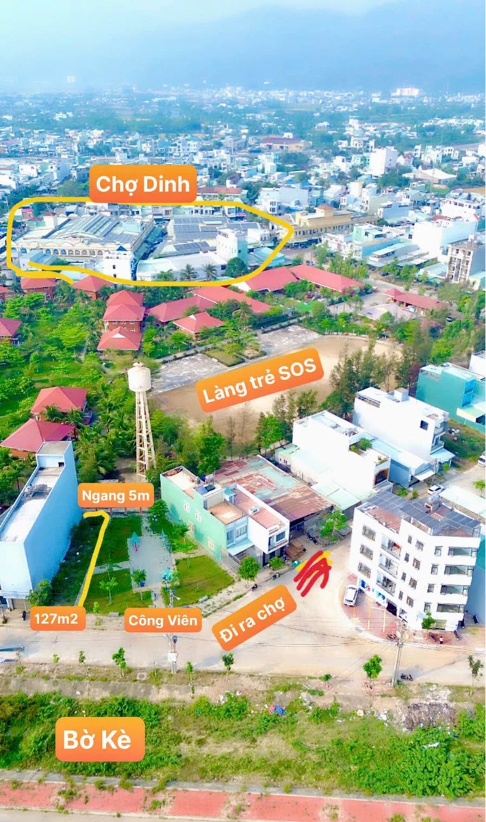 Bán lô đất mặt tiền 127m2 khu Chợ Dinh, Quy Nhơn giá 3,08 tỷ - Ảnh thu nhỏ 3