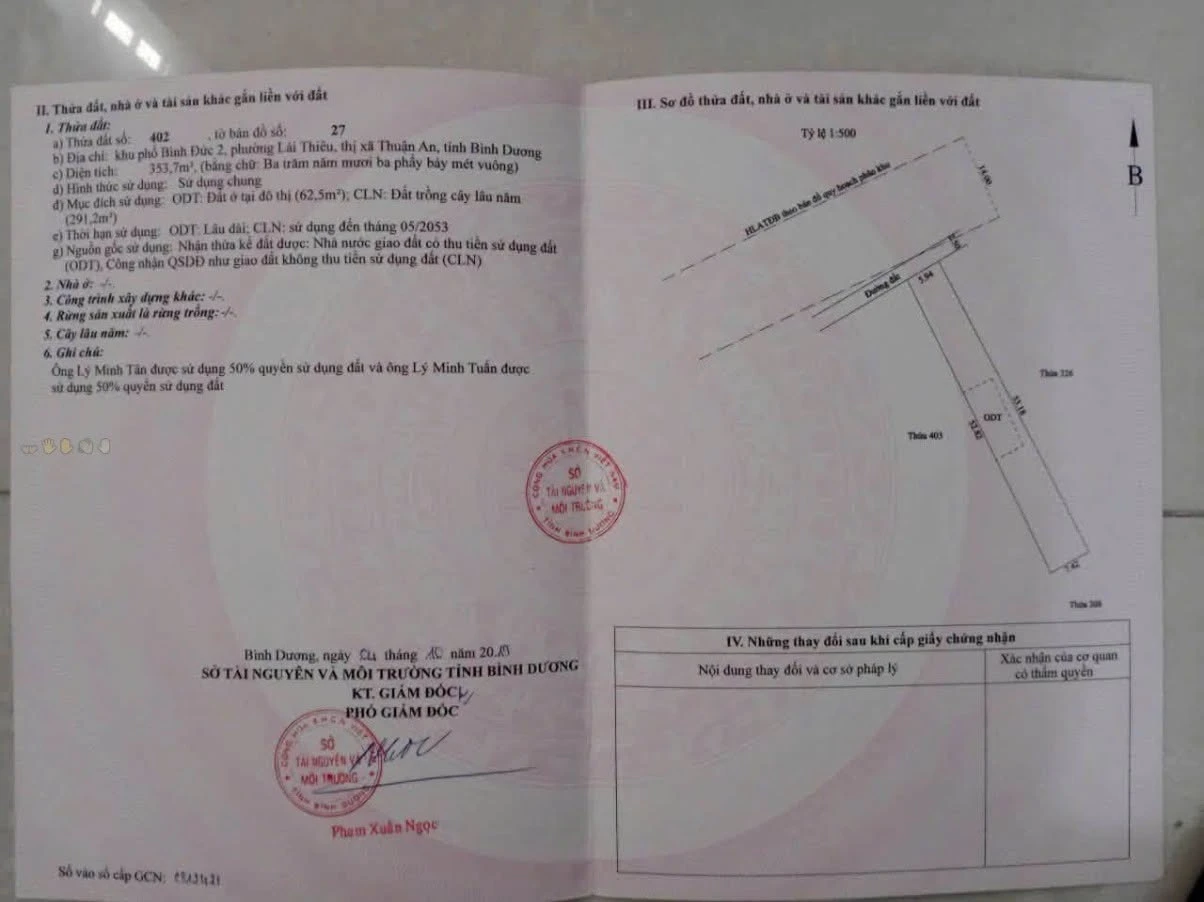 Bán gấp đất 353m2 trung tâm Lái Thiêu, Bình Dương, giá 4,7 tỷ - Ảnh 1