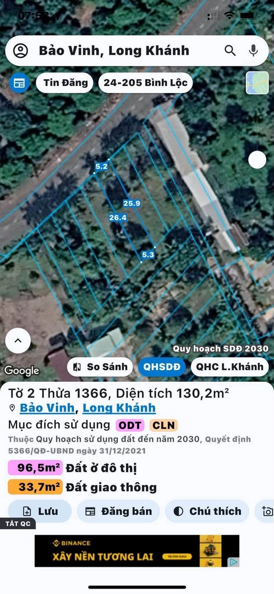 Bán nền đất 130m² mặt tiền Suối Chồn Bầu Cối, Đồng Nai - Ảnh thu nhỏ 3