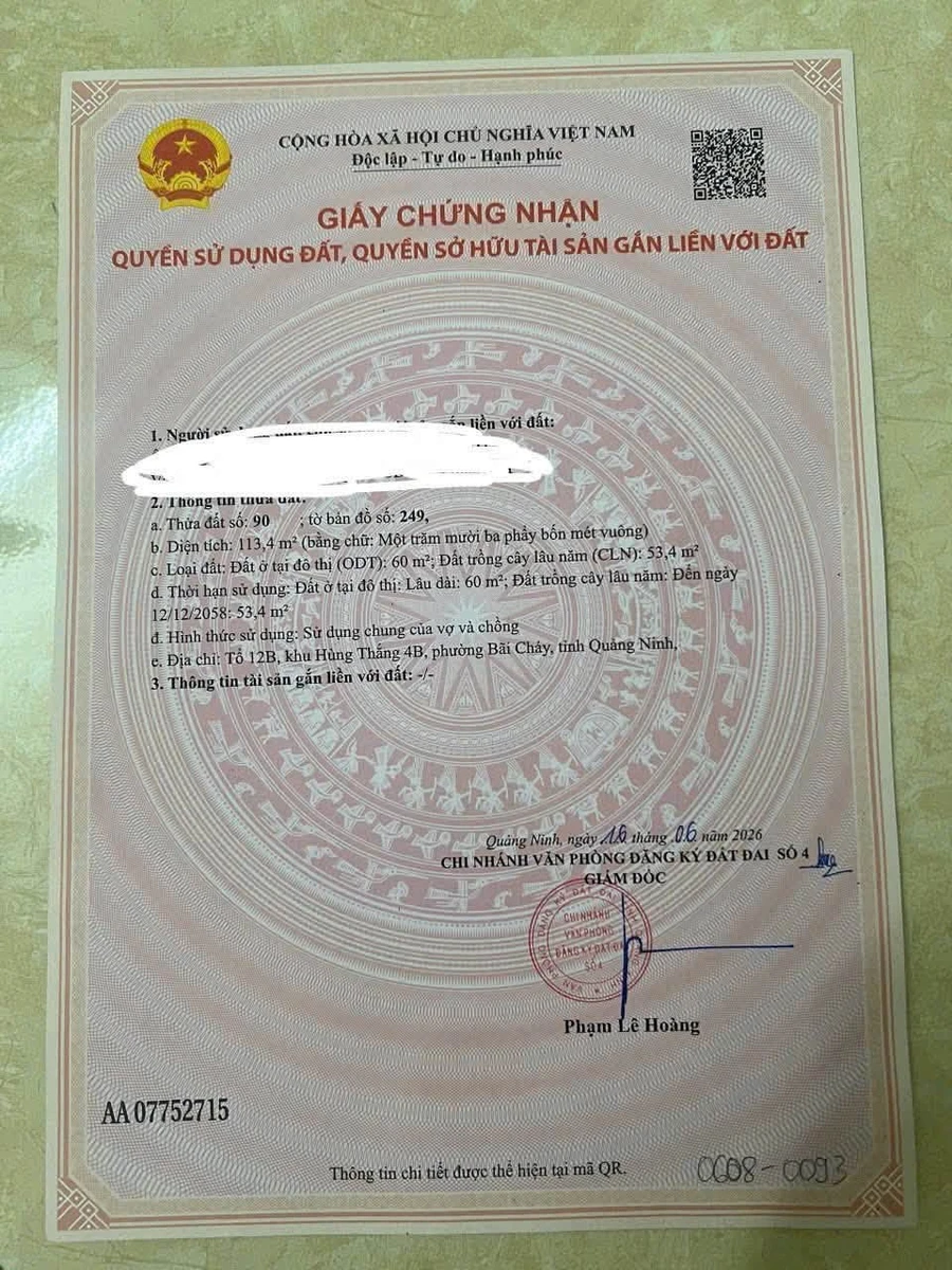 Bán đất Xóm Mít Hùng Thắng Hạ Long 113m2 giá 3 tỷ - Ảnh thu nhỏ 4