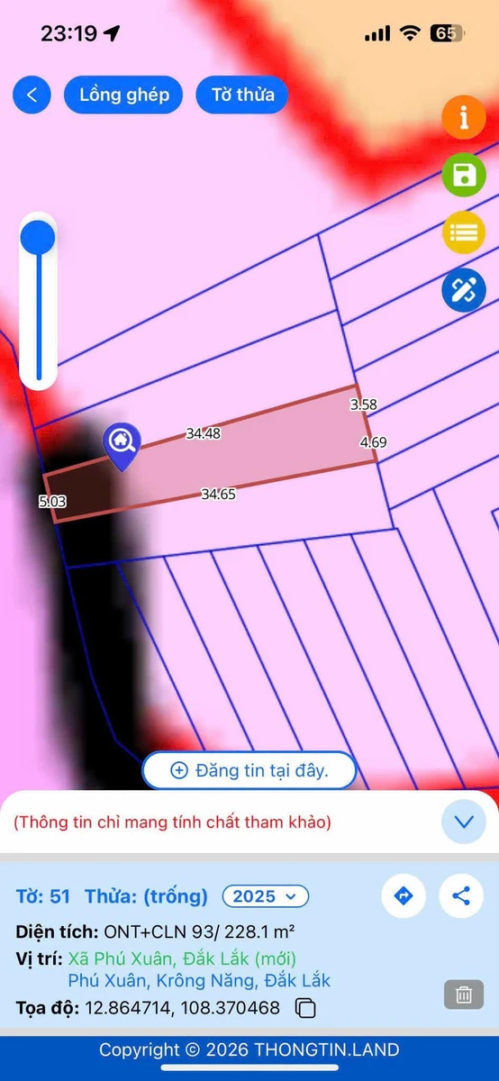 Bán đất 228m² Phú Xuân Krông Năng Đắk Lắk 239 triệu - Ảnh thu nhỏ 5
