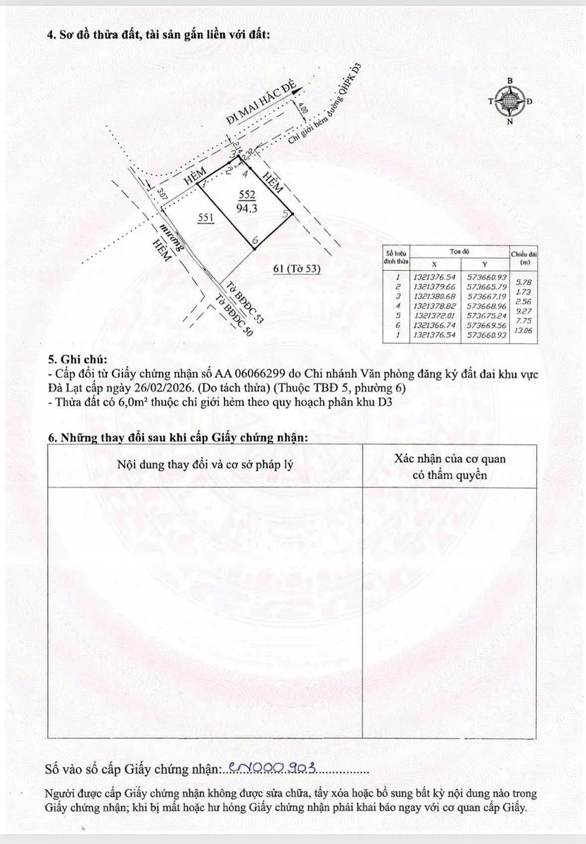 Bán nhà 2 mặt tiền 4PN 94,3m² Đà Lạt 6,4 tỷ - Ảnh thu nhỏ 3