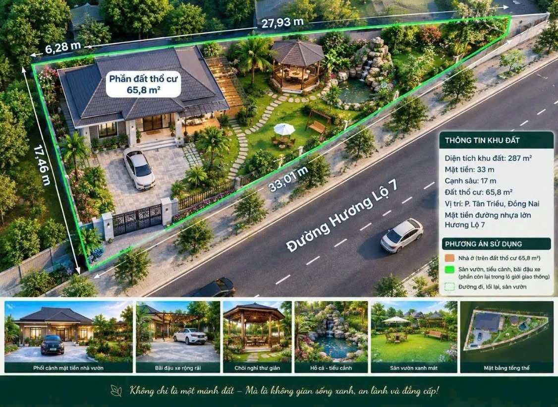 Bán đất mặt tiền Hương Lộ 7, Tân Triều, Đồng Nai, 287,5m², giá 1,55 tỷ - Ảnh thu nhỏ 4