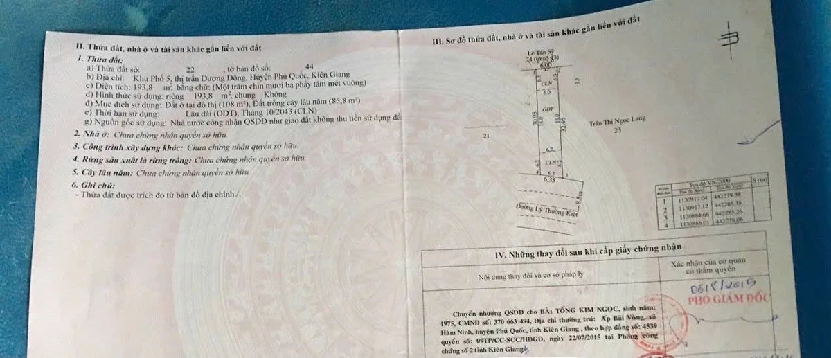 Bán lô đất mặt tiền Lý Thường Kiệt Dương Đông 193.8m2 - 15 tỷ - Ảnh thu nhỏ 2