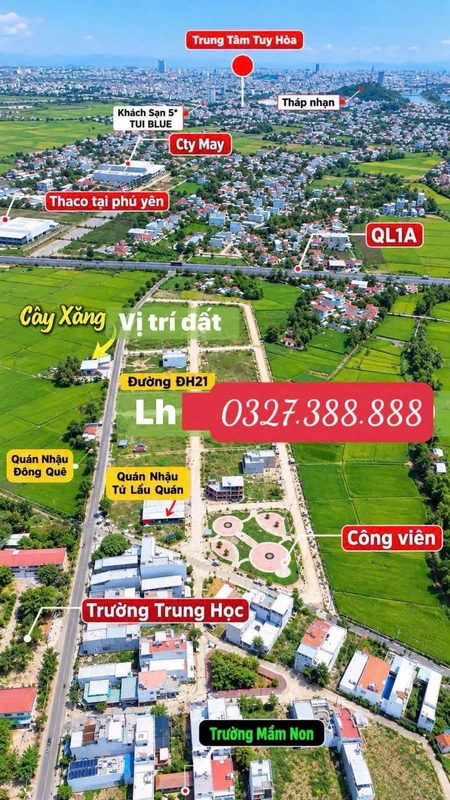 Bán đất đấu giá 6x20,3m khu phố Ân Niên, phường Tuy Hòa, Đắk Lắk