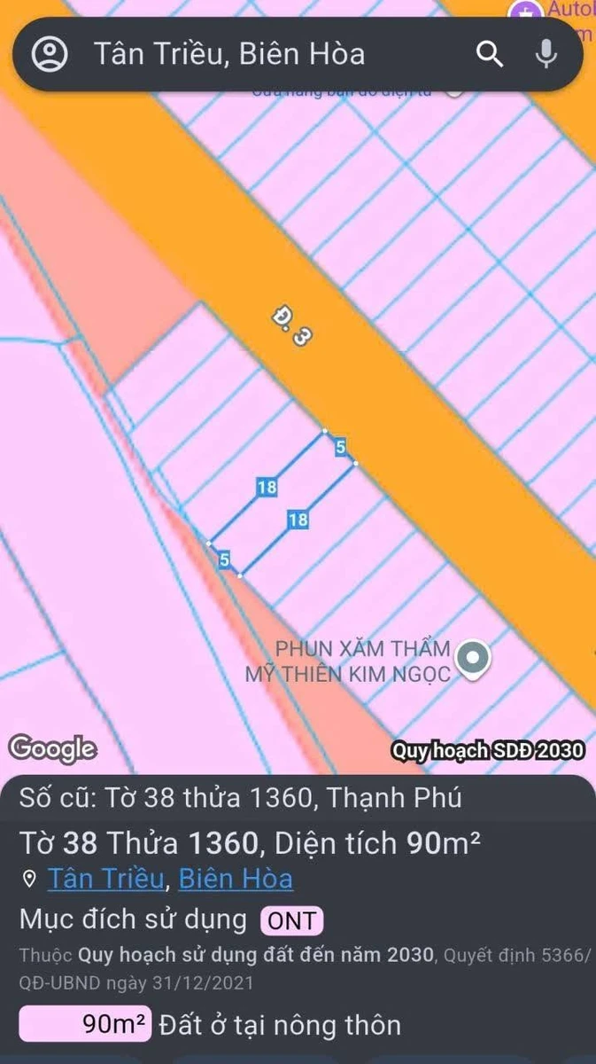 Bán đất 90m² khu Lavender, Đồng Nai, 1,9 tỷ - Ảnh 1