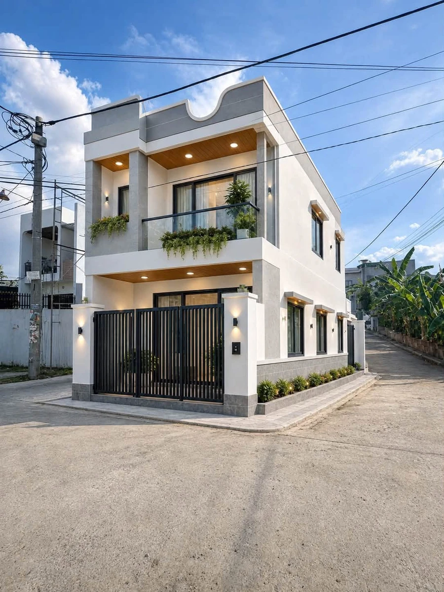 Nhà góc 2 mặt tiền 144m² 3PN Hương Lộ 7, Bình Dương - Ảnh thu nhỏ 2