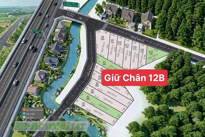 Bán lô đất 100m² Định An cửa ngõ Đà Lạt từ 1 tỷ 460 triệu