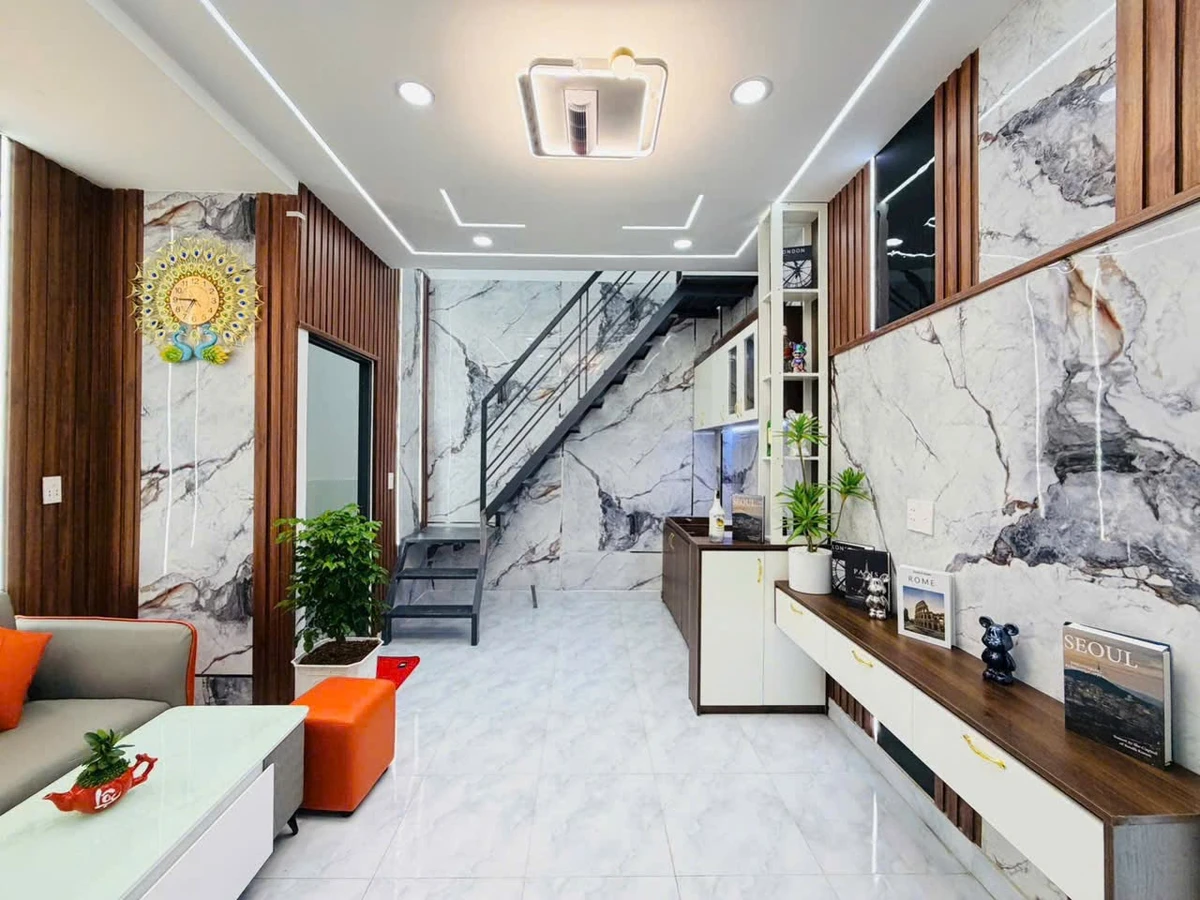Bán nhà Bình Chánh 28m2 giá 485 triệu, sổ hồng riêng - Ảnh thu nhỏ 3