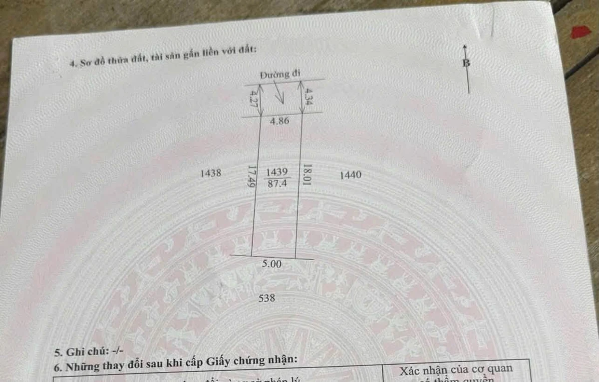 Bán đất kiệt ô tô Phùng Lưu Thủy Dương 87m² 1 tỷ 550 triệu - Ảnh thu nhỏ 4