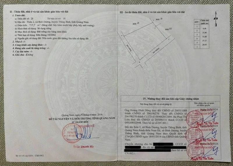 Bán đất biển du lịch Nam Hội An, 717m², Đà Nẵng