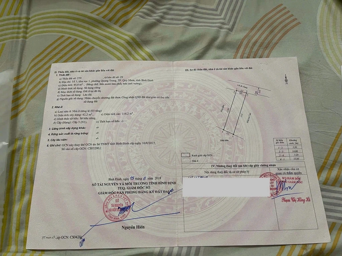 Bán nhà hẻm Thanh Niên, Quy Nhơn, 46m2, 3 tầng, 3PN - Ảnh thu nhỏ 2