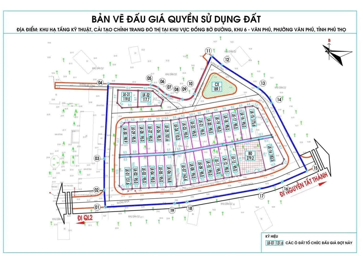 Bán đất sát trường Văn Phú 95m² mặt tiền 5m, giá 2 tỷ - Ảnh 1