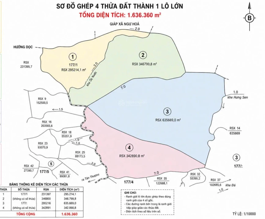 Bán lô đất rừng sản xuất hơn 163 héc-ta (ha) tại Tiến Hoá - Tuyên Hoá -Quảng Bình (Chỉ 2.900đ/m2) - Ảnh 1