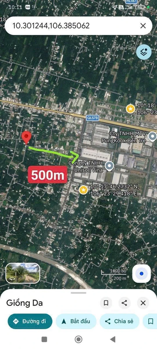 Bán đất thổ cư 6x27m giá 550 triệu gần Khu công nghiệp Giao Long - Ảnh thu nhỏ 2