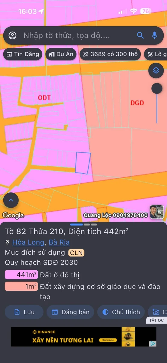 Bán đất biệt thự 438m² Tam Long, Bà Rịa - Vũng Tàu - Ảnh thu nhỏ 4