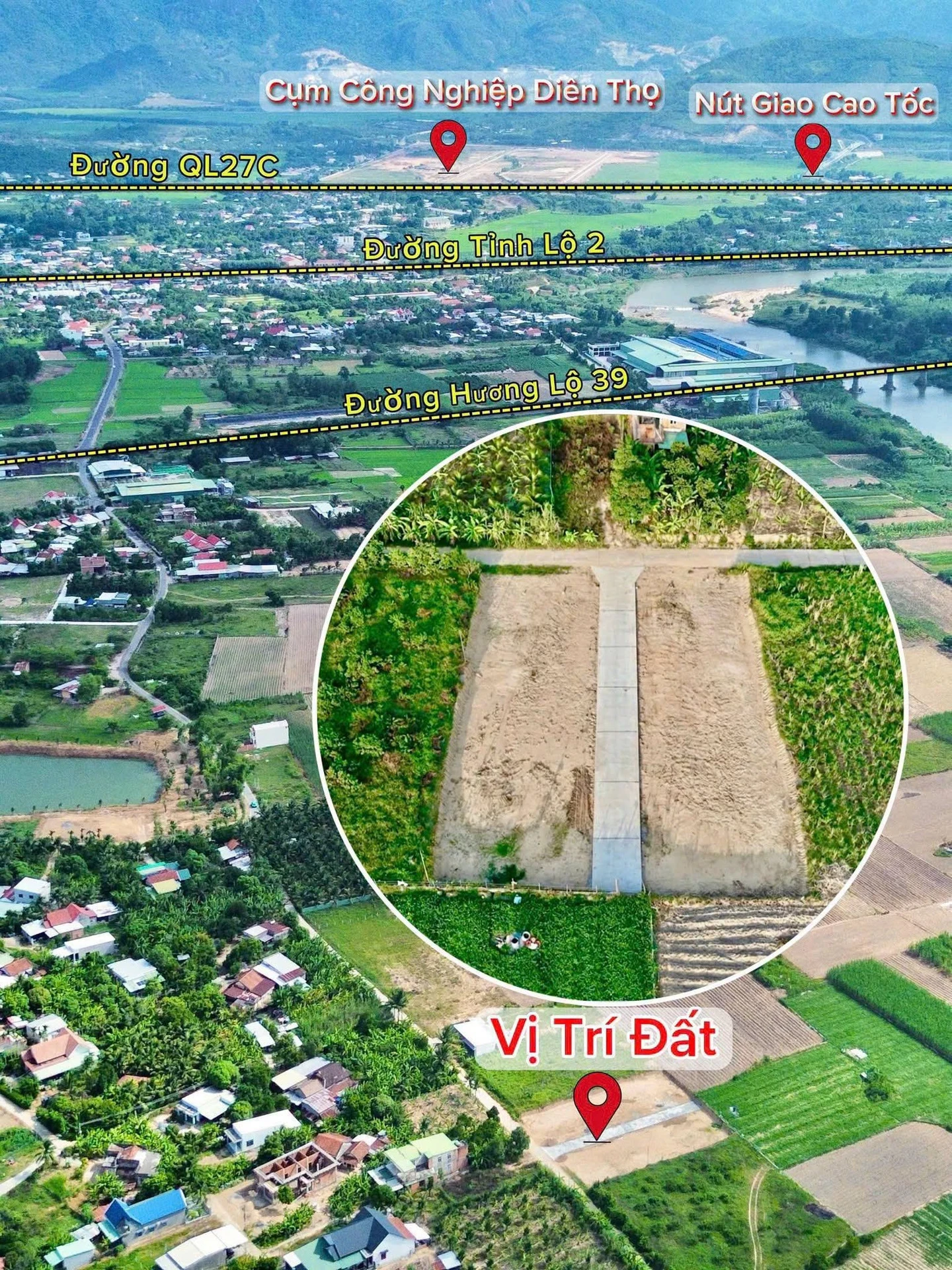 Bán đất Diên Khánh 72,1-99,8 m² từ 346 triệu - Ảnh 1