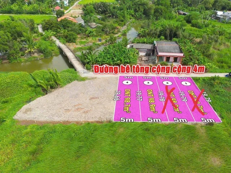 Bán đất thổ cư 98m² đường Nguyễn Văn Vịnh, xã Tân Trụ, Tây Ninh giá 330 triệu