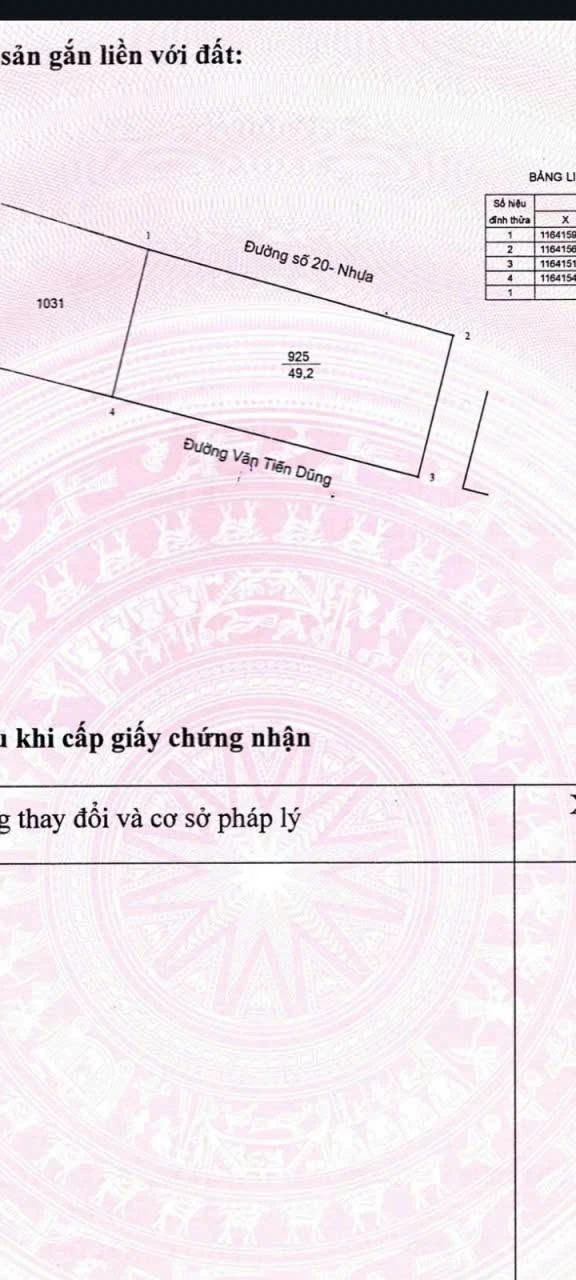 Bán nhà mặt tiền Văn Tiến Dũng 50m² giá 1,5 tỷ Long Hương - Ảnh 1