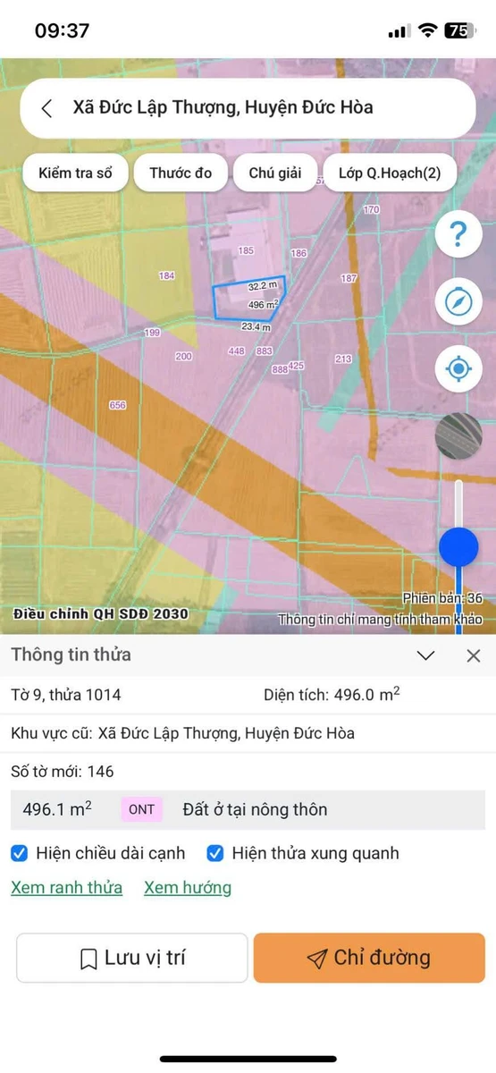 Bán đất Xã Hậu Nghĩa Nhà Bè 496m2 SHR 1 tỷ 4 - Ảnh 1