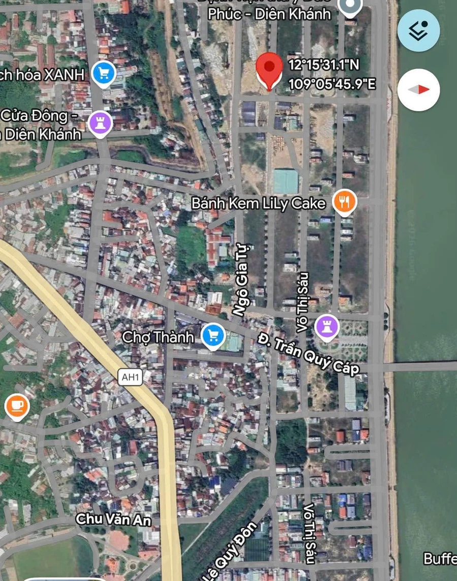 Bán lô đất 138,8m² mặt tiền Yersin Diên Khánh 2 tỷ 82 - Ảnh thu nhỏ 3