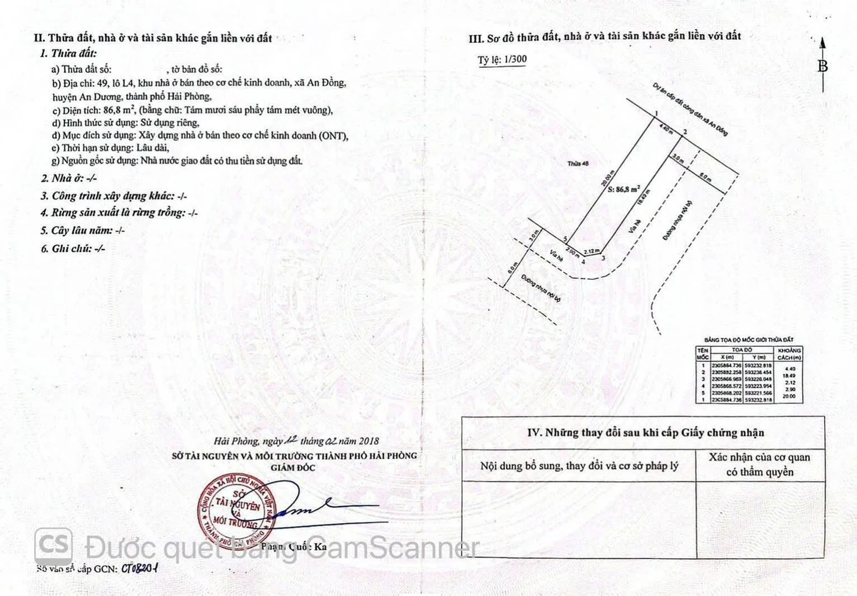 Bán lô góc 86.8m² Trang Quan An Dương Hải Phòng 4.5 tỷ - Ảnh thu nhỏ 3