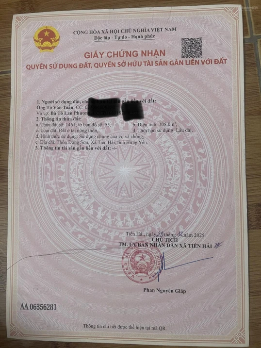 Bán gấp lô đất đấu giá giáp khu công nghiệp tại thị trấn Tiền Hải Hưng Yên - Ảnh thu nhỏ 3